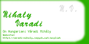 mihaly varadi business card