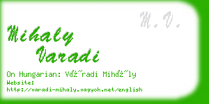 mihaly varadi business card